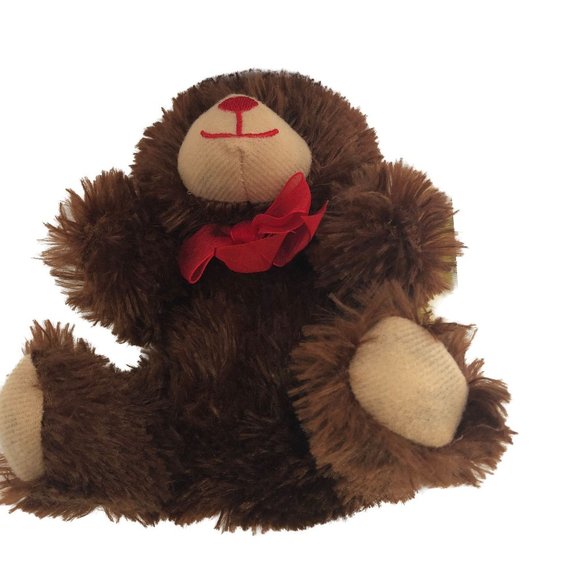 Greenbrier Intl Brown Bear "Chocolate" Soft Fuzzy Fur NO SCENT 7" - Picture 5 of 9